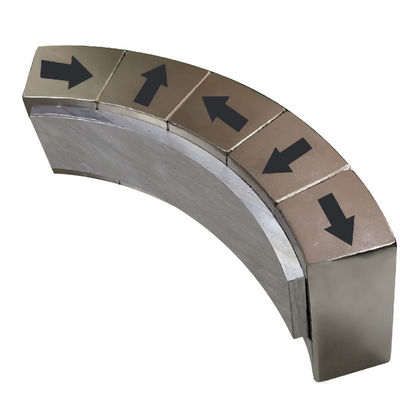Halbach Array Neodymium Magnet N52 With Steel Material For Generator