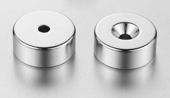 Custom Round Countersunk N54 Neodymium Disc Magnets With Hole